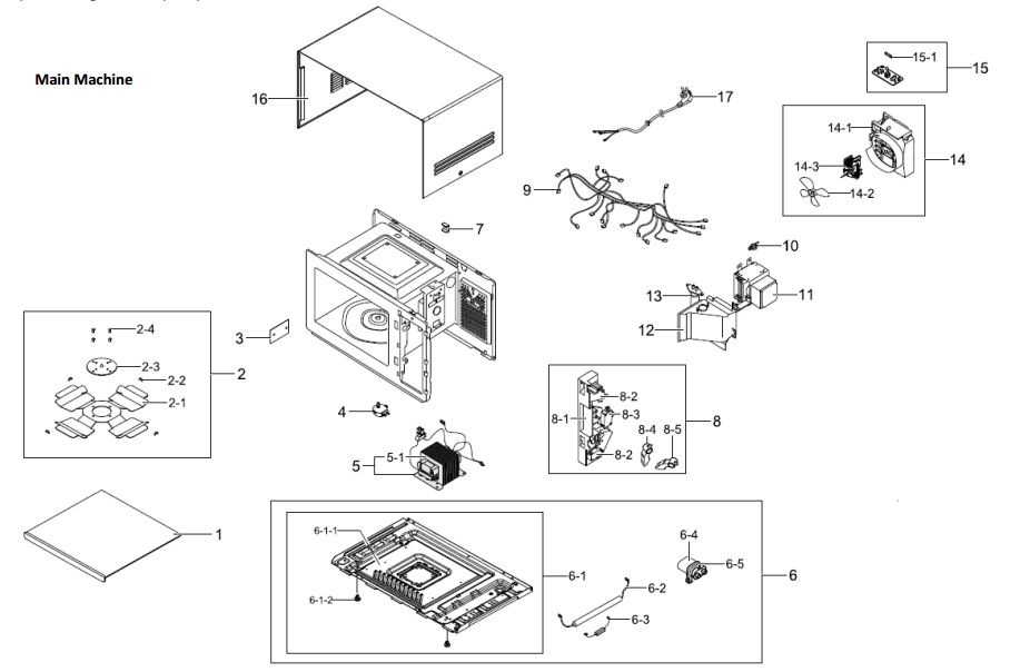 Samsung Microwave Parts Manual