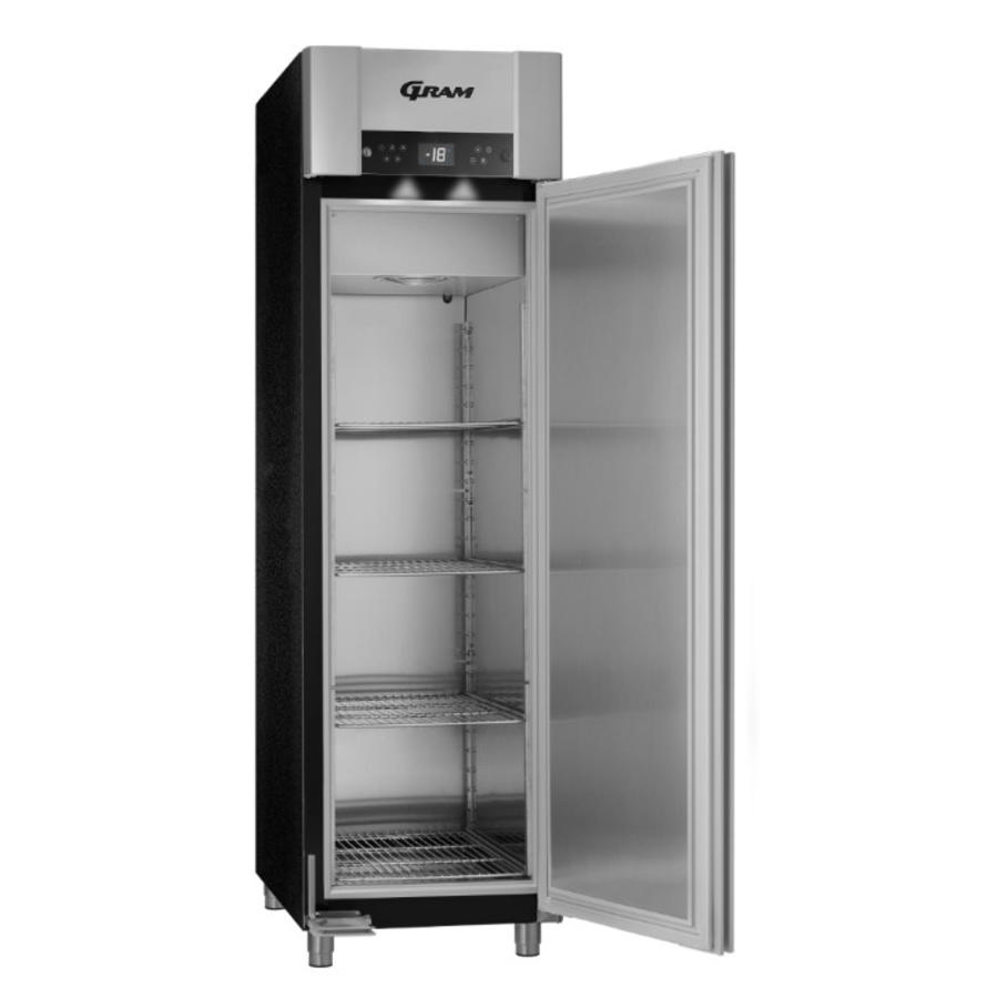 Gram stainless steel freezer euro standard black 465 liters