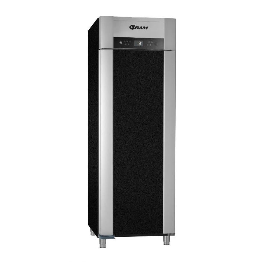Gram stainless steel freezer euro standard black 465 liters