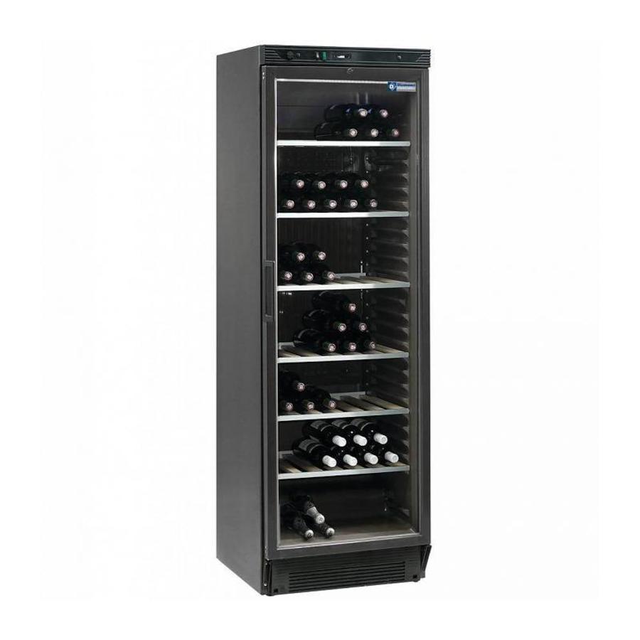 Ing Wine Fridge Catraders Commercial Catering Diamond Wine Fridge 380 Liters Glass Door Black 595x595x H 1940mm