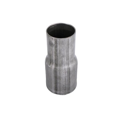 Metalen ver loopstuk van 2.5" > 2'', vloeiend verloop in 2 mm dunne buis.