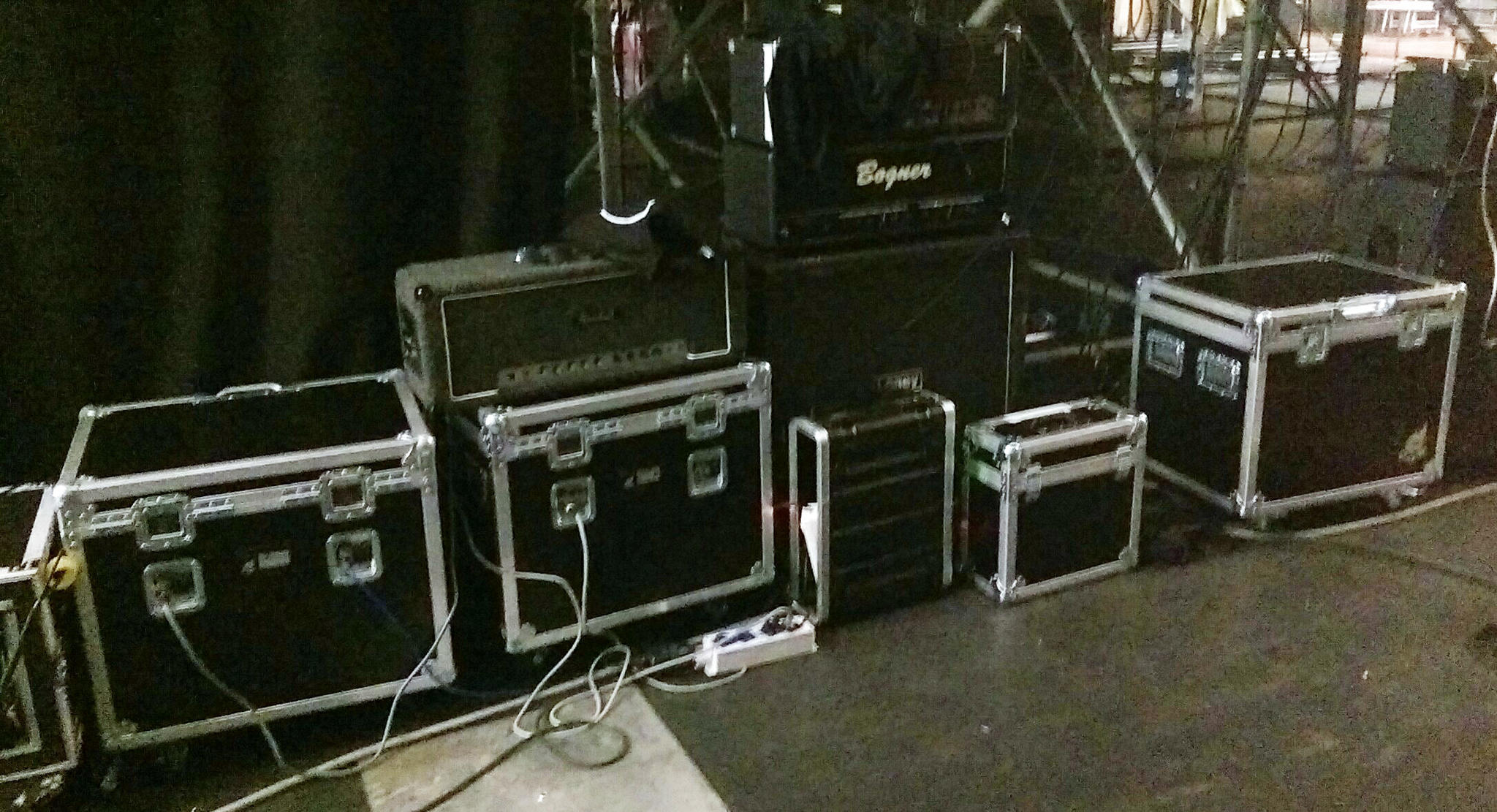 Box of Doom units backstage