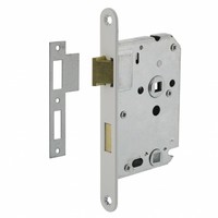 Wc slot wit met asmaat 63/8mm, afgeronde voorplaat 20x175mm, doorn 50mm incl. sluitplaat