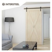 Schuifdeursysteem 2 meter, Basic voorzijde mat zwart