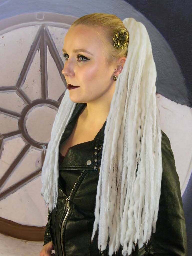 Platinum blonde steampunk dreadlocks MAGIC TRIBAL HAIR ...