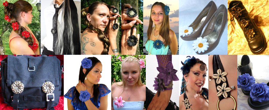 The many ways to wear hair clips by Magic Tribal Hair!