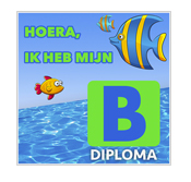 Tegeltje maken zwemdiploma b