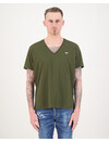 Dsquared2 Metallic Logo V-Hals T-Shirt Army