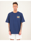 Casablanca Fibonacci Patch Oversized T-shirt Marine