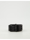 Stone Island Tumbled Leather Belt Black