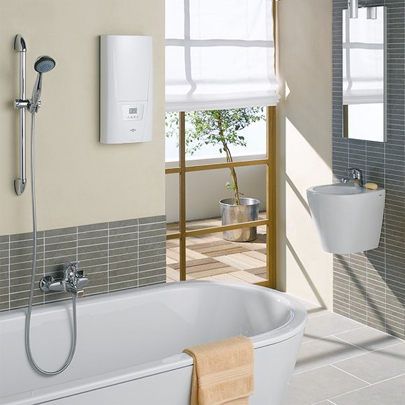 Warm water via een instant heater