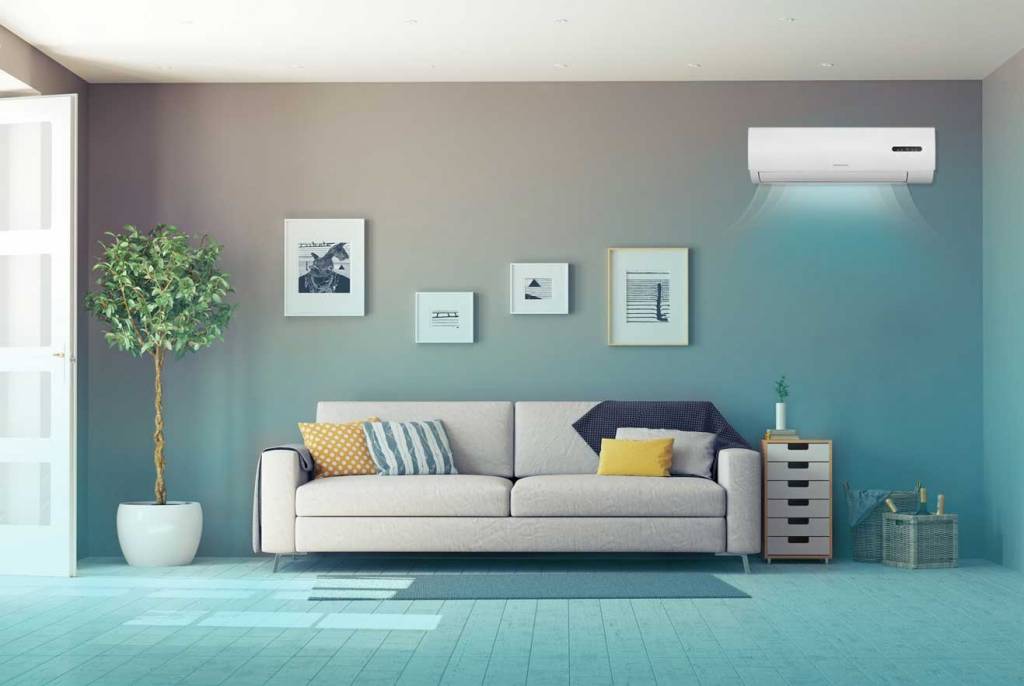 Inverter airco warmtepomp voor koelen of verwarmen