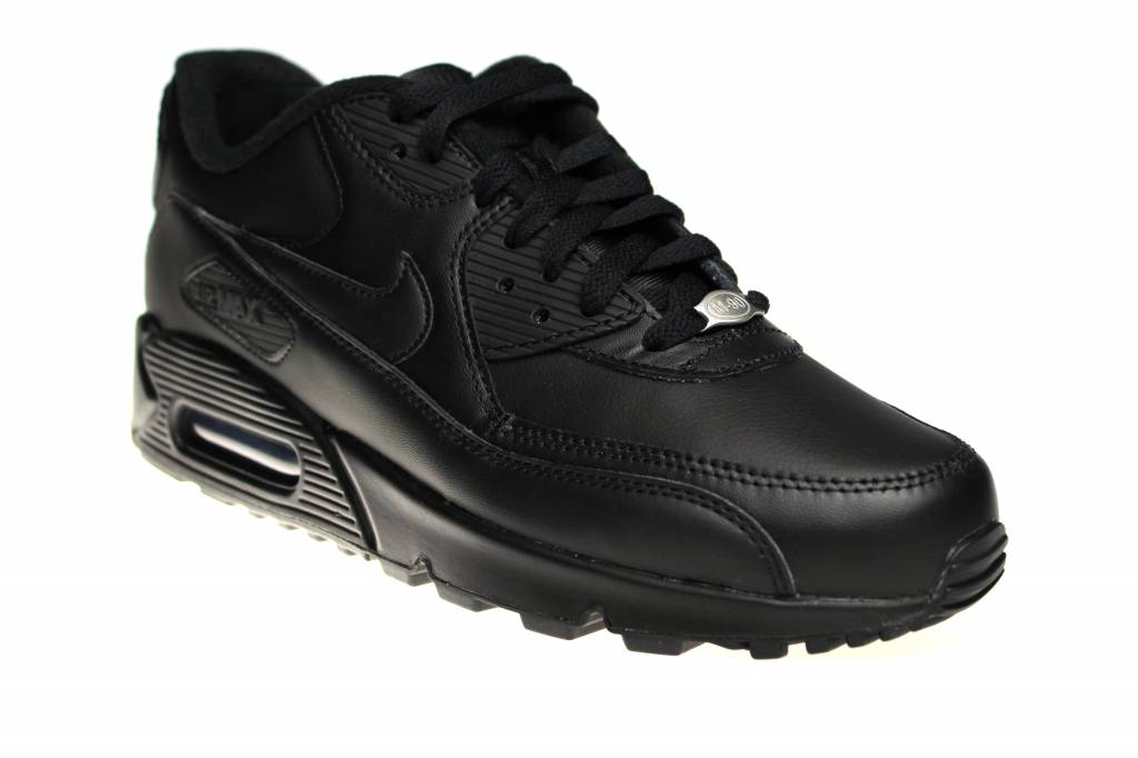 Nike Air Max 90 Leather 302519 001 All Leather Black - Sneakerpaleis