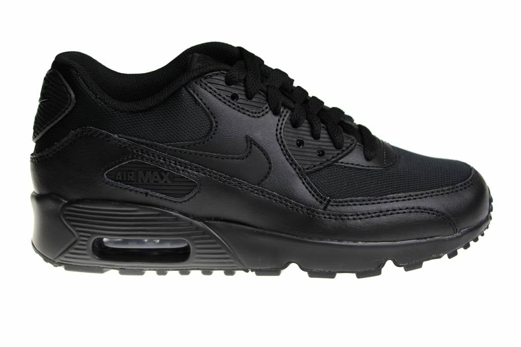 Nike Air Max 90 Mesh (GS) All Black 833418 001 Kids Sneakers