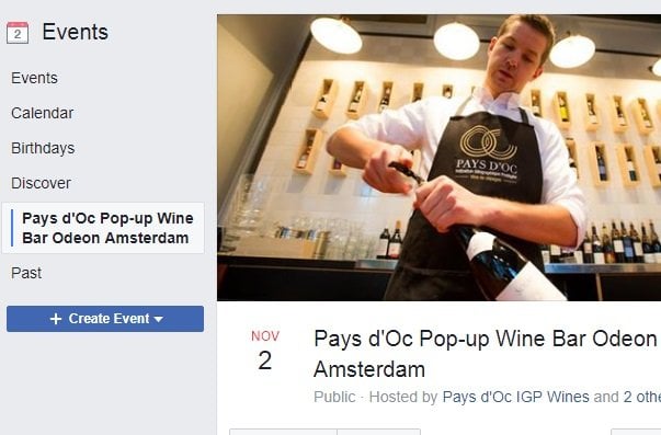 Pays d'Oc wijnbar geopend in Amsterdam
