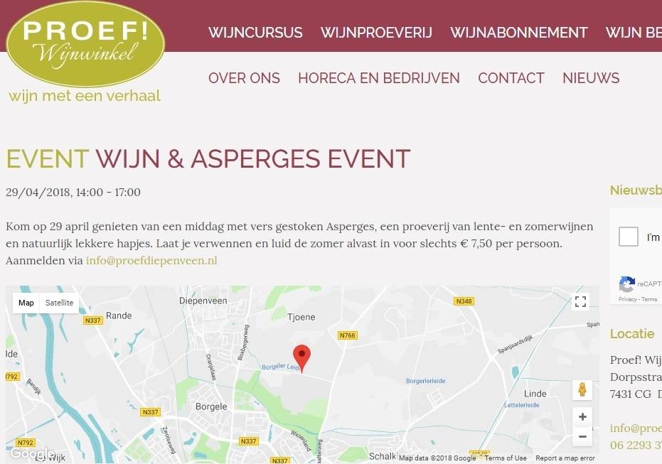 Proef!Wijnwinkel organiseert 'Wijn en asperges' proeverij