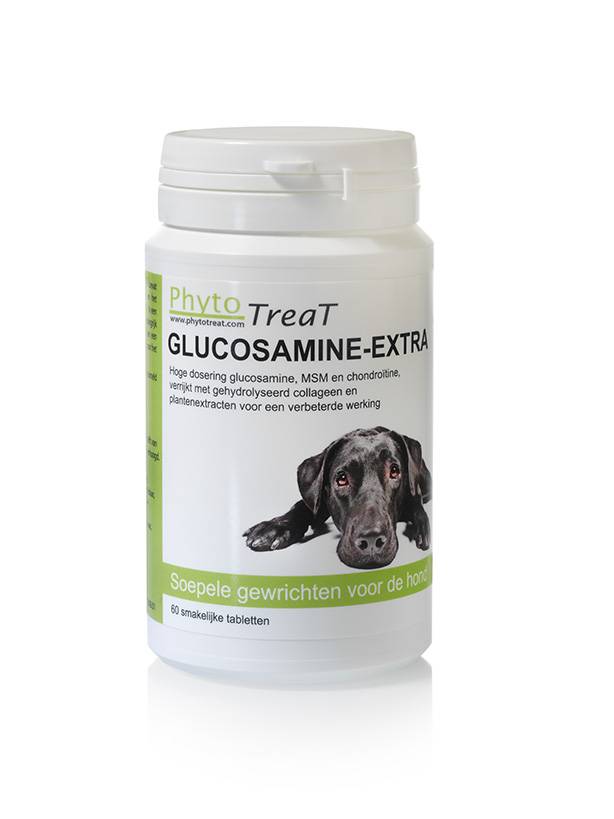 Afbeelding PhytoTreat Glucosamine-Extra voor de hond 90 Tabletten door Petduka