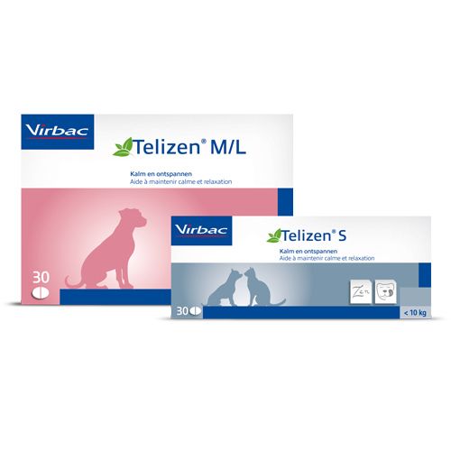 Afbeelding Virbac Telizen 50 mg S - Voedingssupplement 30 tabletten door Petduka