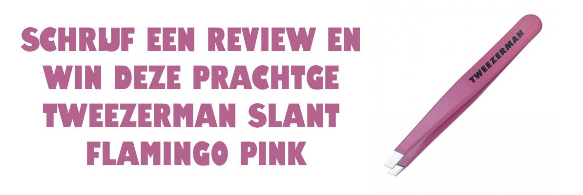 WIN Tweezerman Slant Flamingo Pink Pincet