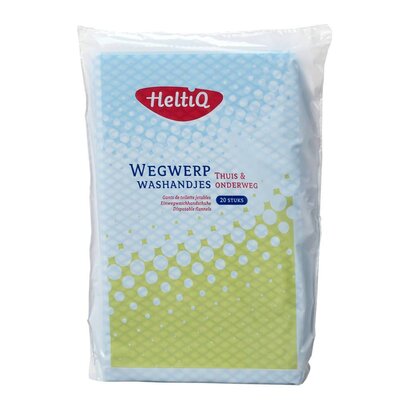 HeltiQ Wegwerpwashandjes 15 x 23 cm - 20 st.