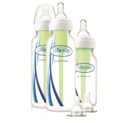Dr. Brown's Startpakket met 3 standaard halsflessen - 2x250ml + 1x120ml