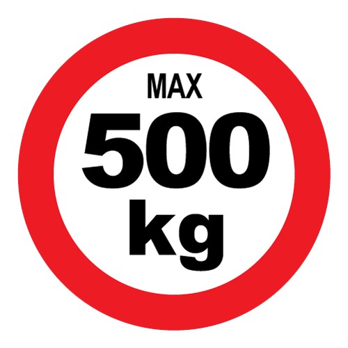 sticker max 500 kg - Stickerpoint