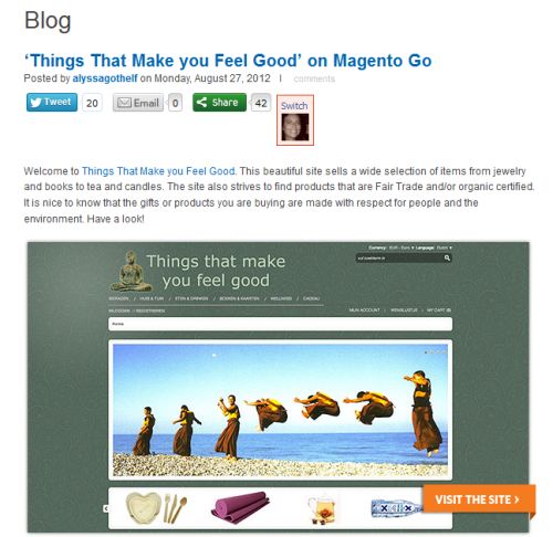 Magento Go blog August 2012