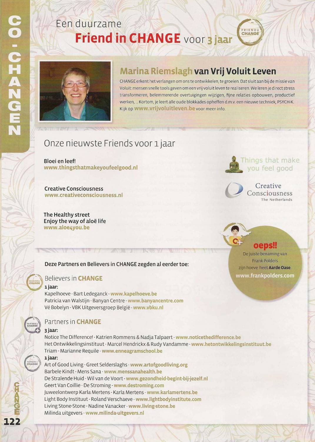 In de media: CHANGE+ Zomer 2014