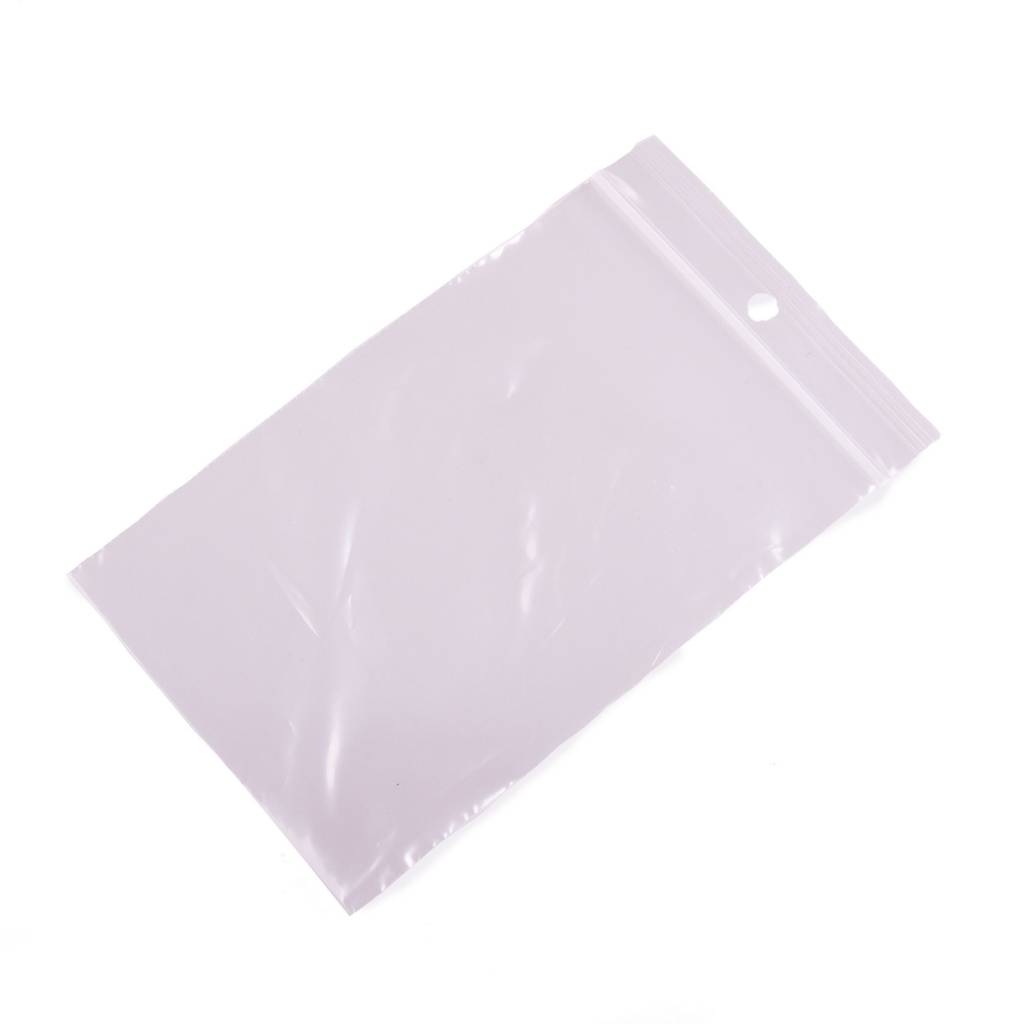 Gripzakken transparant 100 x 150 mm uit 50 micron LDPE pakje van 1000 stuks