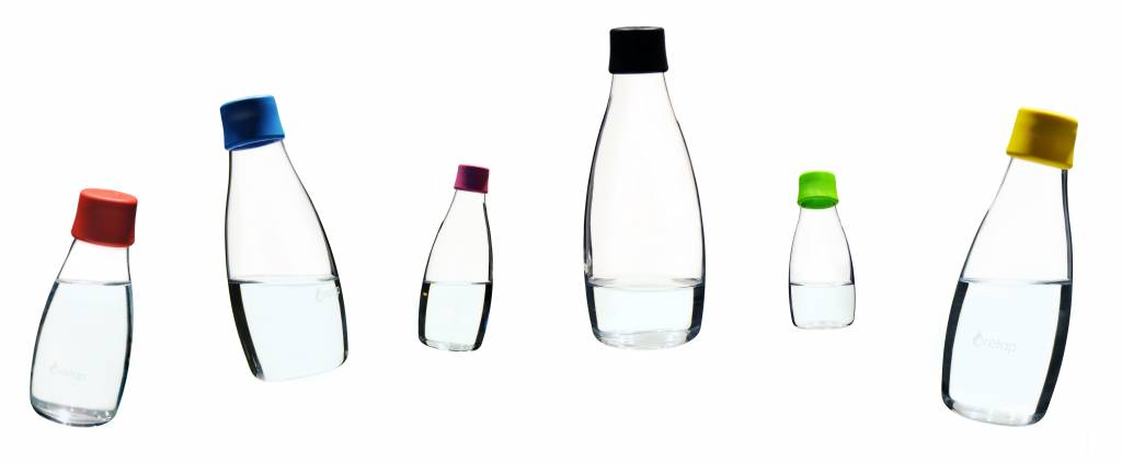 Puur water drinken met hervulbare drinkflessen van glas!