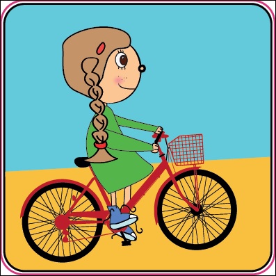 pictogram kind fietsen