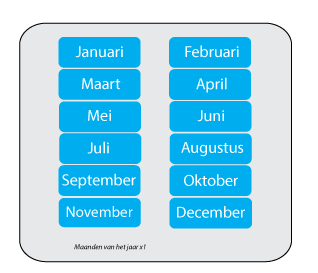 pictogrammen maanden van het jaar voor kinderen