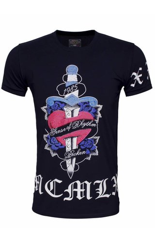 ARYA BOY Arya Boy t-shirt navy ARYA BOY Arya Boy t-shirt navy