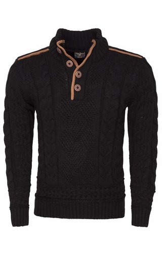 Wam Denim cable sweater black Wam Denim cable sweater black