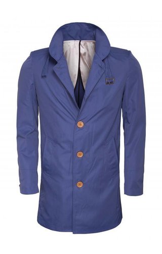 Wam Denim trenchcoat blauw Wam Denim trenchcoat blauw
