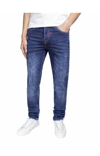 Wam Denim jeans donkerblauw regular fit Wam Denim jeans donkerblauw regular fit