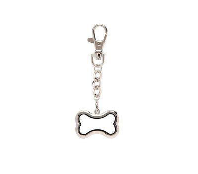 Floating locket Zilveren memory locket sleutelhanger hondenbot