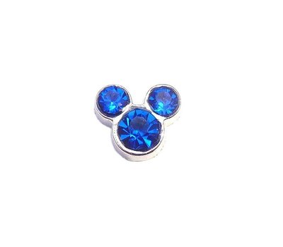 Floating Charms Floating locket charm geboortesteentje mouse september