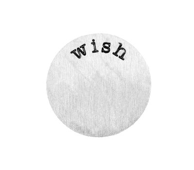 Floating locket discs Memory locket disk wish zilver