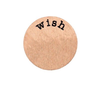 Locket Disks Floating locket disk wish rose goud