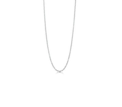 Ketting zonder hanger Zilveren round loop ketting