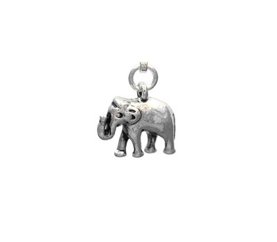 Clip on charms Olifant dangle