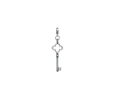 Clip on charms Zilveren sleutel dangle