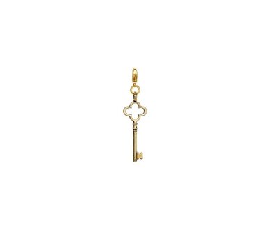 Clip on charms Gouden sleutel dangle