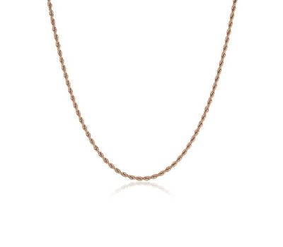 Floating memory lockets Rose gouden rvs rope ketting