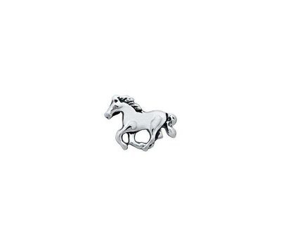 Floating Charms Floating locket charm paard zilver