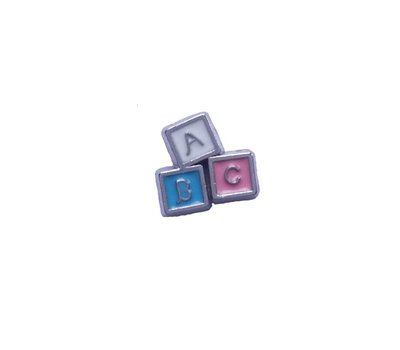 Floating Charms Floating charm babyblokken voor de memory locket