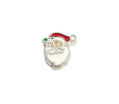 Floating Charms. Floating charm santa gezicht voor de memory locket