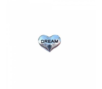 Floating Charms Floating locket charm hartje dream zilver