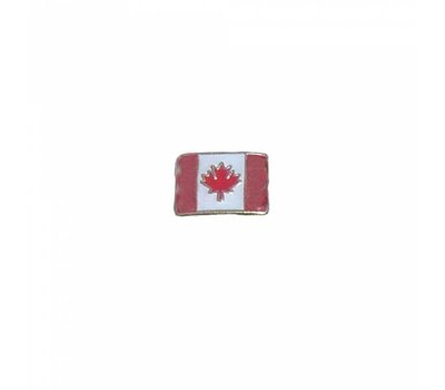 Floating Charms Floating locket charm vlag Canada zilver
